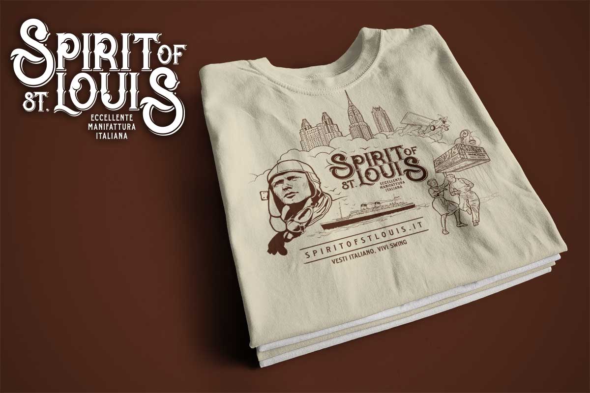 T-shirt Charles Lindbergh Spirit of St. louis