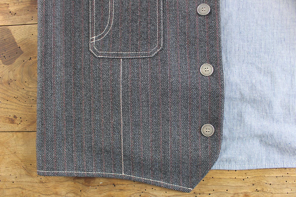 Gilet Lana con impunture in contrasto Spirit of St. Louis