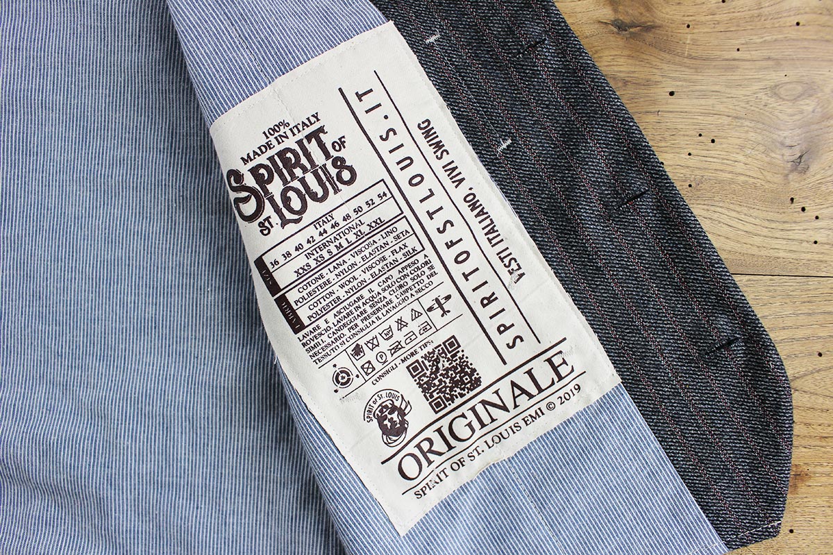 Gilet Lana con impunture in contrasto Spirit of St. Louis