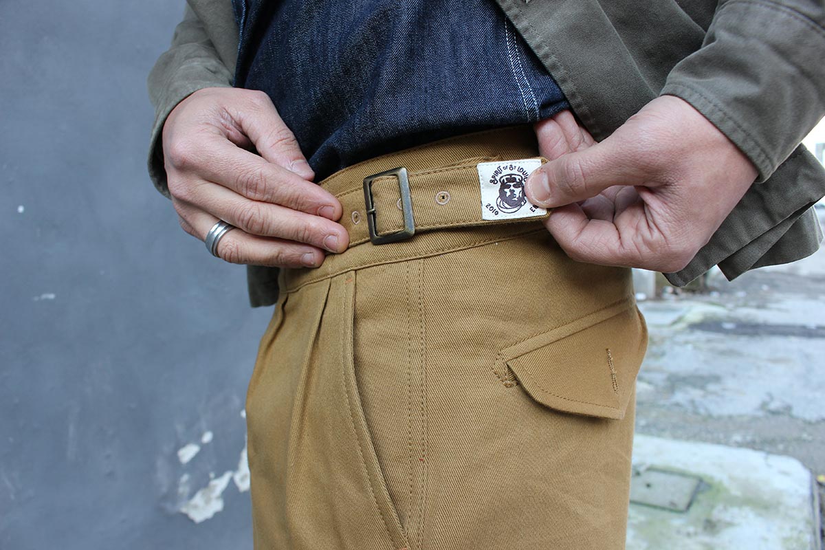 Lindy Hop vintage aviation men pants strap cinturino pantalone uomo vintage stile aviatore - gurkha pants - gurkha trousers