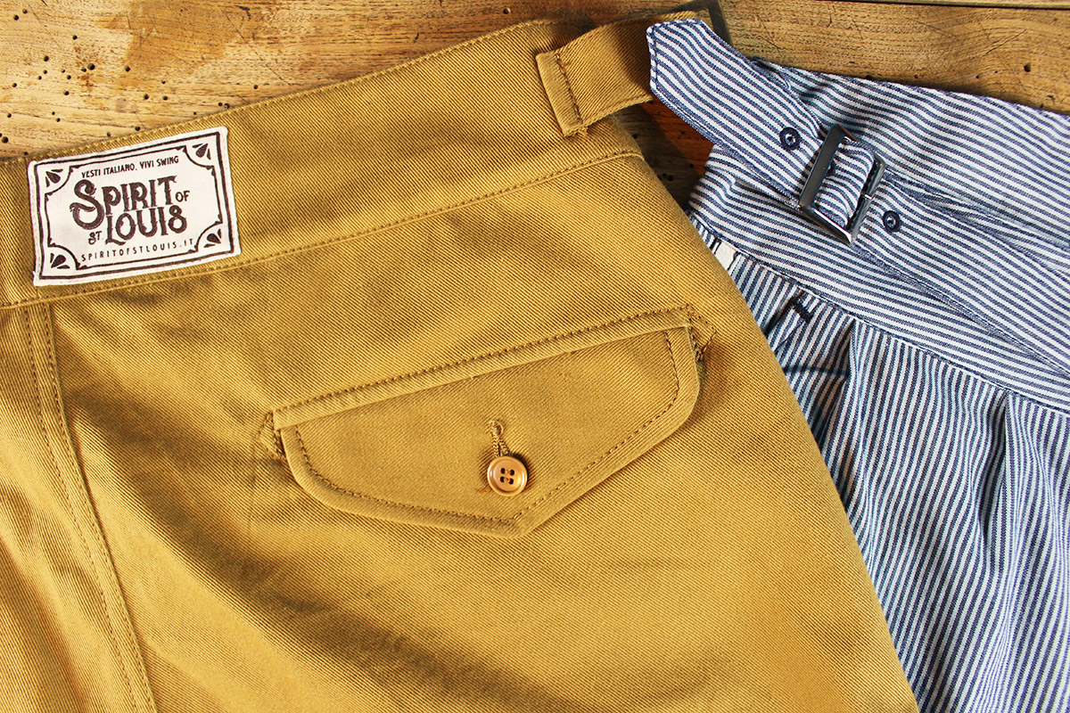 Lindy hop pantalone uomo vintage, Spirit of St. Louis - Gurkha pants - gurkha trousers