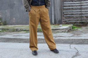 Lindy hop - Pantaloni uomo larghi tipo gurkha, by Spirit of St. Louis, senza risvolto - Gurkha pants con cinturino ad anelli - gurkha trousers