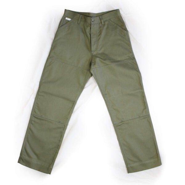 Rough, pantalone da lavoro in stile vintage americano, verde militare in cotone 100% - Spirit of St. Louis - truck driver trousers
