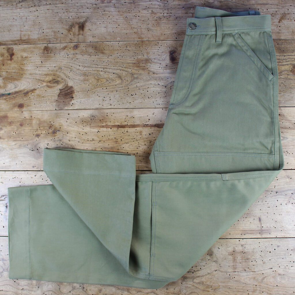 Rough, pantalone da lavoro in stile vintage americano, verde militare in cotone 100% - Spirit of St. Louis