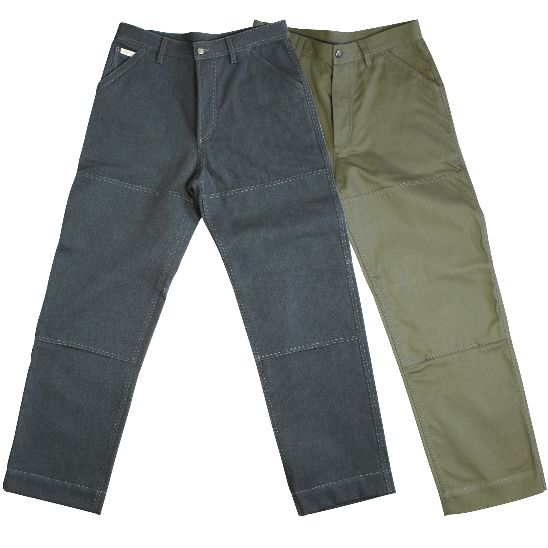 Rough pantalone work dell'uomo della strada America negli anni 40. Fedele replica del pantalone del camionista e dell'auto trasportatore creato da Spirit of St. Louis