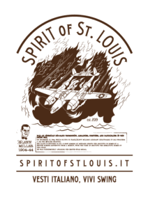 Grafica illustrata per t-shirt Glenn Miller, Spirit of St. Louis