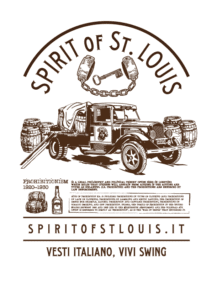 Grafica illustrata per t-shirt Proibizionismo, Spirit of St. Louis