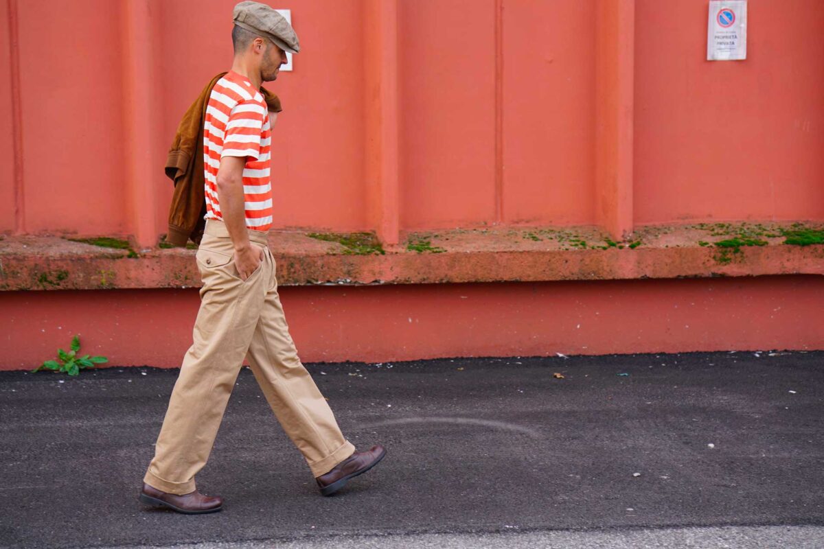 Pantalone da aviatore del 1944 - Gurkha Lindy Hop 100% cotone gabardine - Spirit of St. Louis