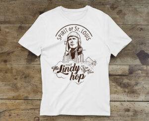 T-shirt LINDY HOP bianca 100% cotone by Spirit of St. Louis