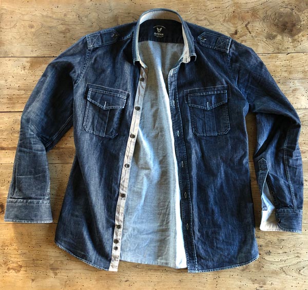 Camicia in blue jeans