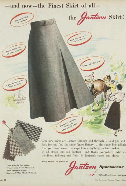 Gonna a ruota anni cinquanta Pubblicità vintage ADV ADS