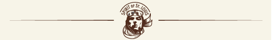 logo Spirit of St. Louis separatore divisorio orizzontale per articoli