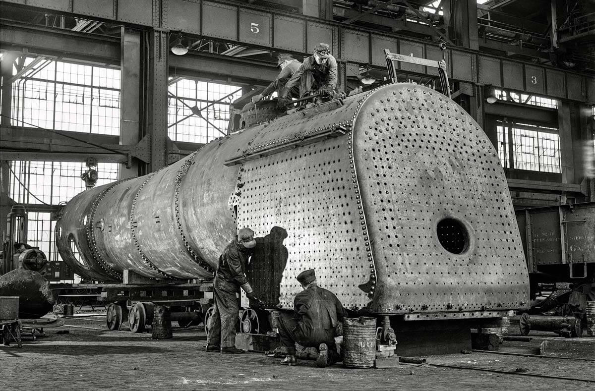 Operai in un cantiere USA 1943