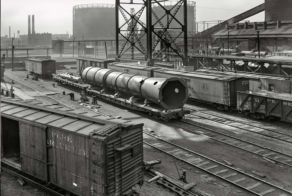 workwear vintage nei cantieri in America all'inizio del Novecento