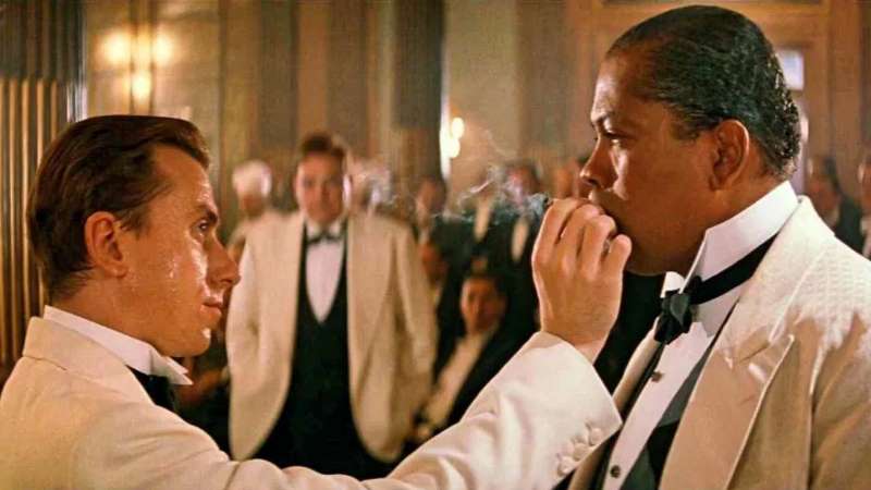 Scena tratta dal film, La leggenda del pianista sull'oceano - Jelly Roll Morton - albero genealogico della musica jazz e swing