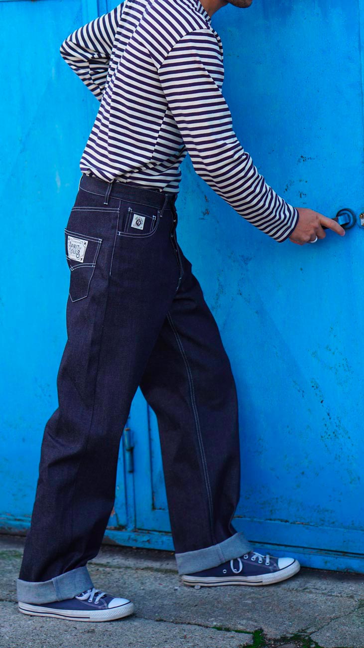 blue jeans cinque tasche stile anni 50 di Spirit of St. Louis