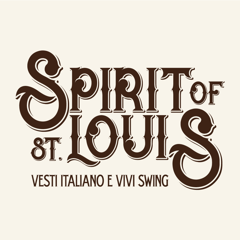 Logotipo Spirit of St. Louis - vesti vintage e vivi swing