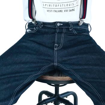 Jeans Spirit of St. Louis in pregiato denim giapponese - dettaglio