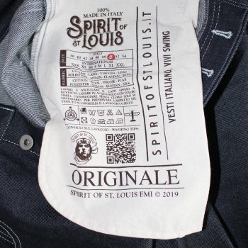 Cinquetasche (jeans anni 50) denim japan Spirit of St. Louis. Dettaglio del sacco tasca