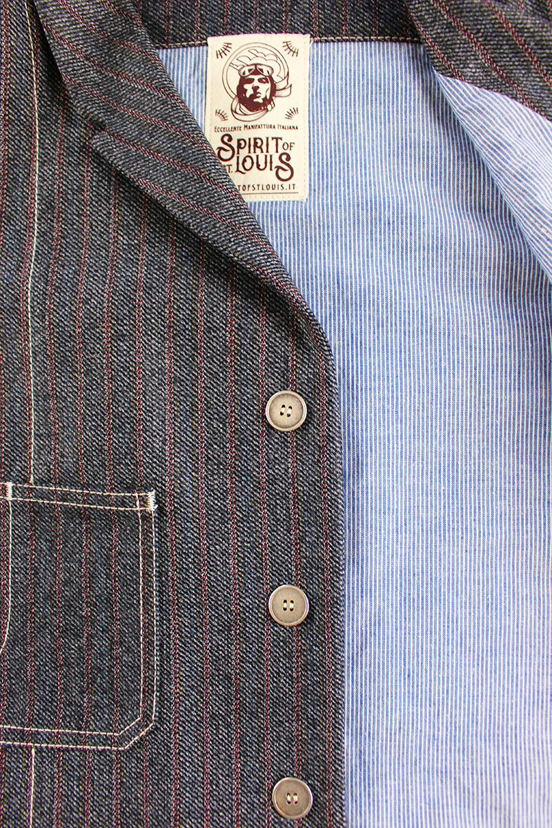 Gilet Lana con impunture in contrasto Spirit of St. Louis