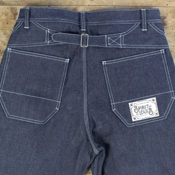 Iceman, pantalone work uomo by Spirit of St. Louis. Dettaglio del di dietro